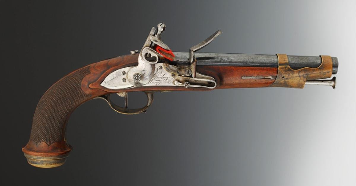 Pair Of Musketeer Pistols From The 2nd Company Of The King's Military Household 1814-photo-3