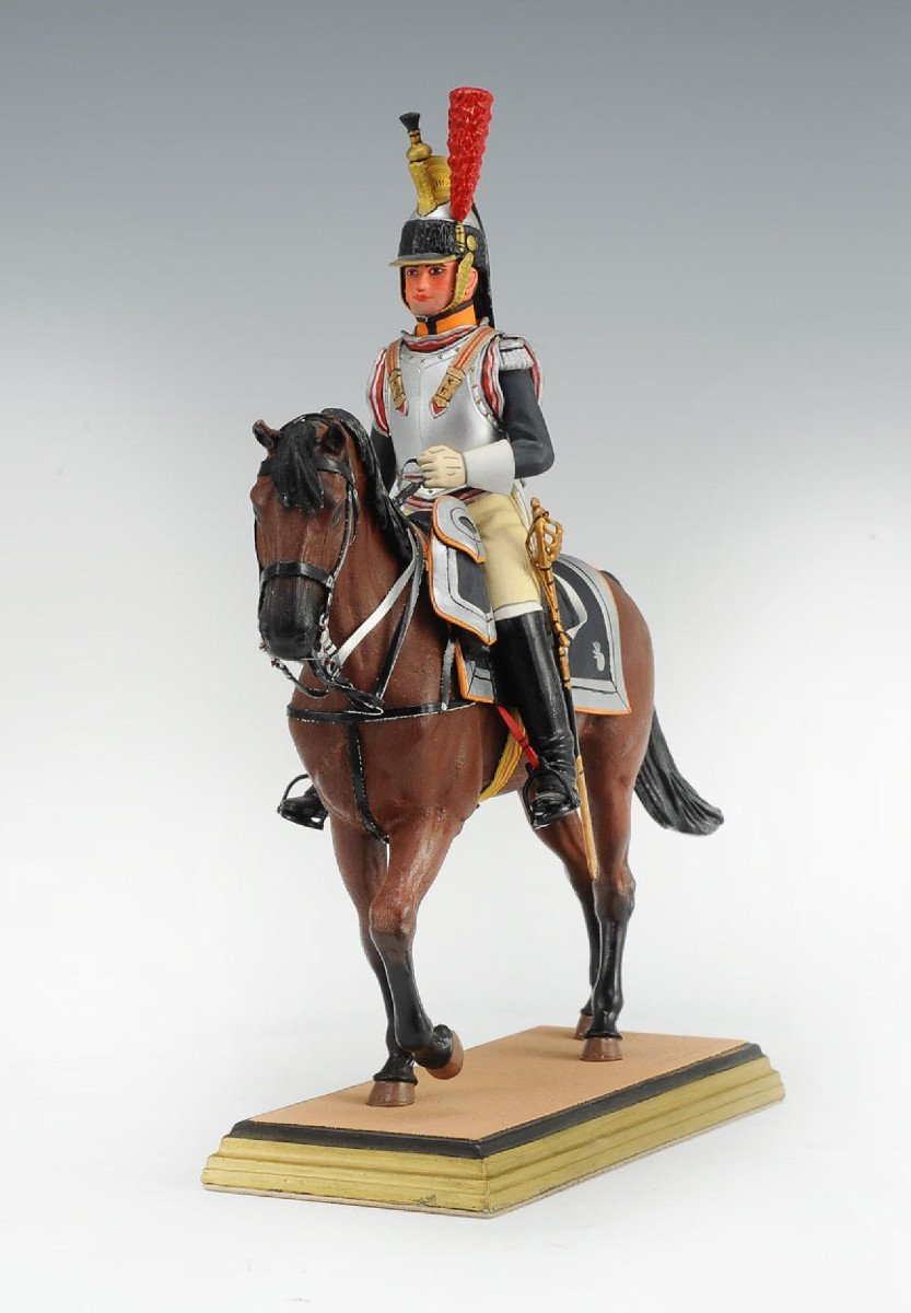 Georges Fouillé, Painter Of The Navy: Cavalier, Cuirassier Officer, First Empire