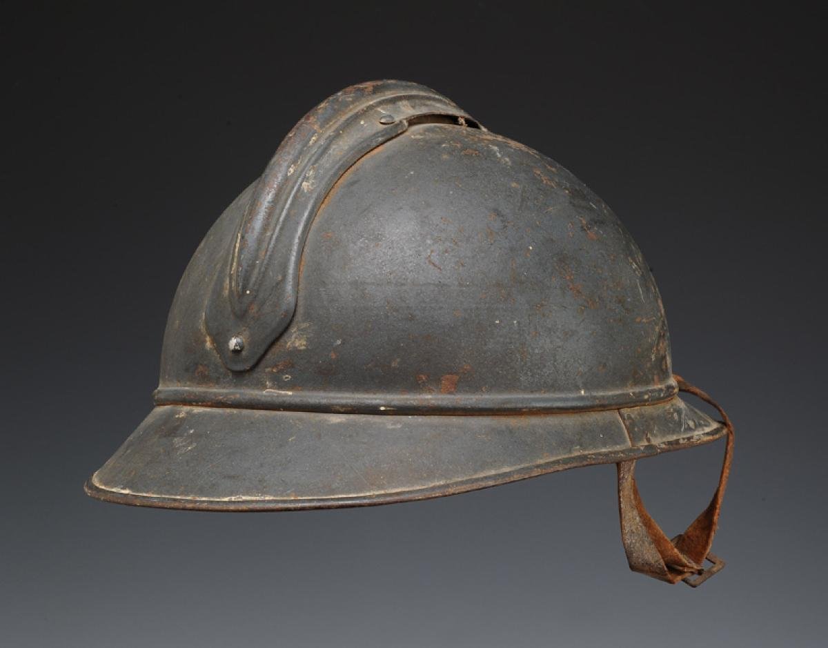 Adrian Hunter's Helmet, 1915 Pattern, First World War. 29646r-photo-3