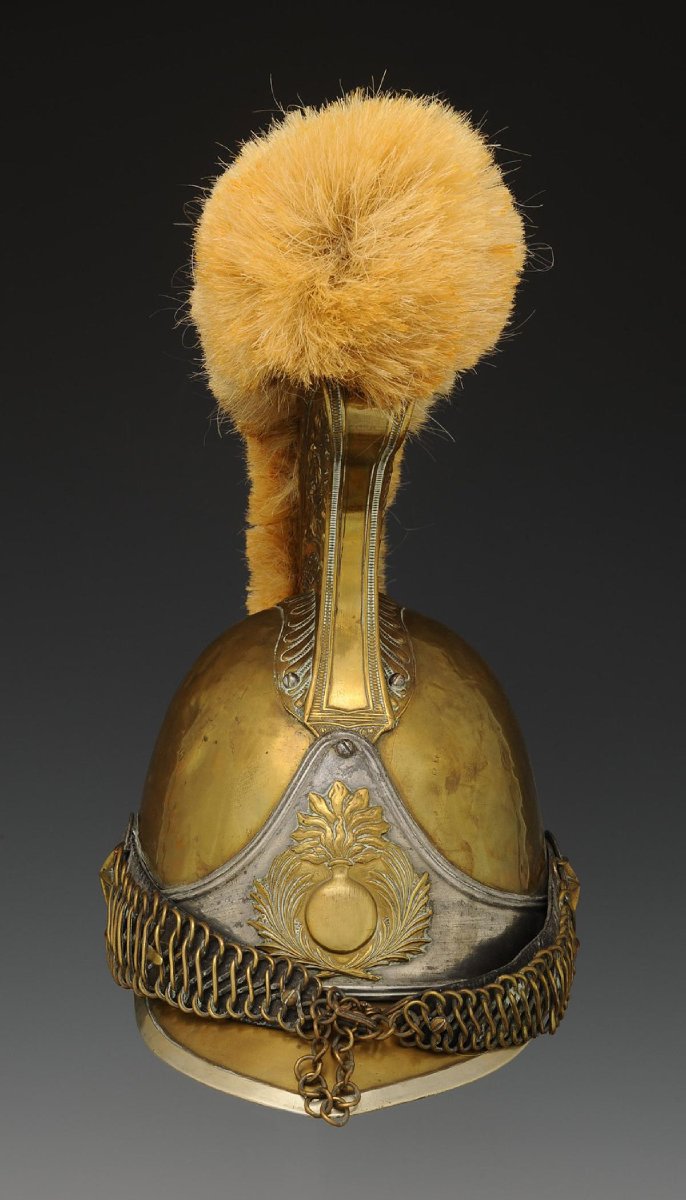 Trumpet Helmet Of The Carabiniers Of The Imperial Guard, Model 1856 Modified 1858, Second Empire.-photo-3