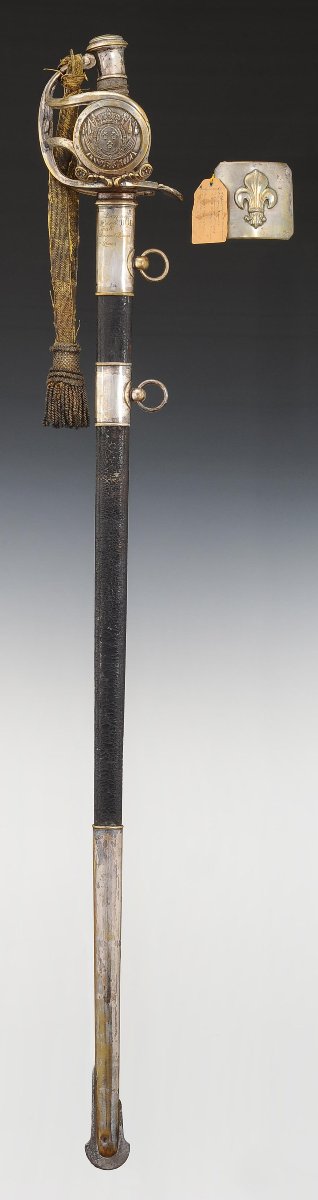 SABRE DE RÉCOMPENSE ET PLAQUE DE CEINTURON, DIT « DES PAROISSES », Restauration-photo-2