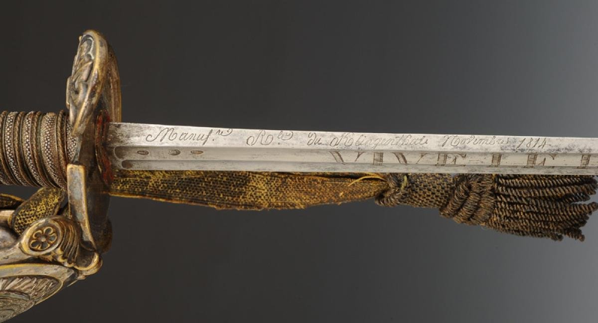 SABRE DE RÉCOMPENSE ET PLAQUE DE CEINTURON, DIT « DES PAROISSES », Restauration-photo-2