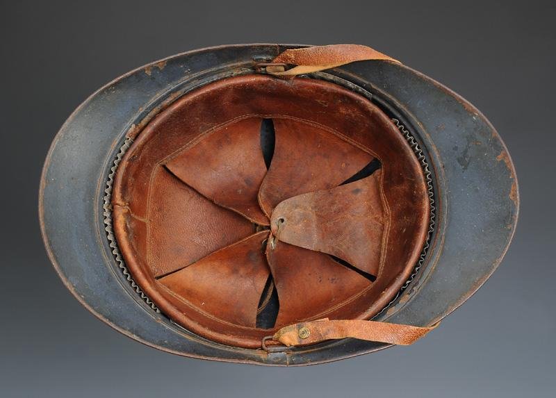 CASQUE ADRIAN DE SAPEUR DU GÉNIE, modèle 1915, Première Guerre Mondiale. -photo-4