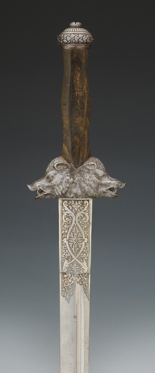 DAGUE DE CHASSE PAR HENRI LE PAGE À PARIS, Second Empire.-photo-5