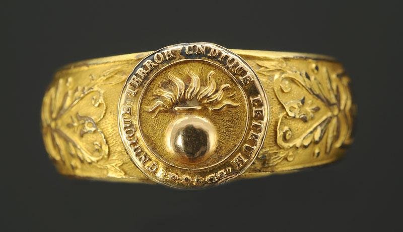 Loyalty Ring Of The Company Of "horse Grenadiers" Restoration-photo-2