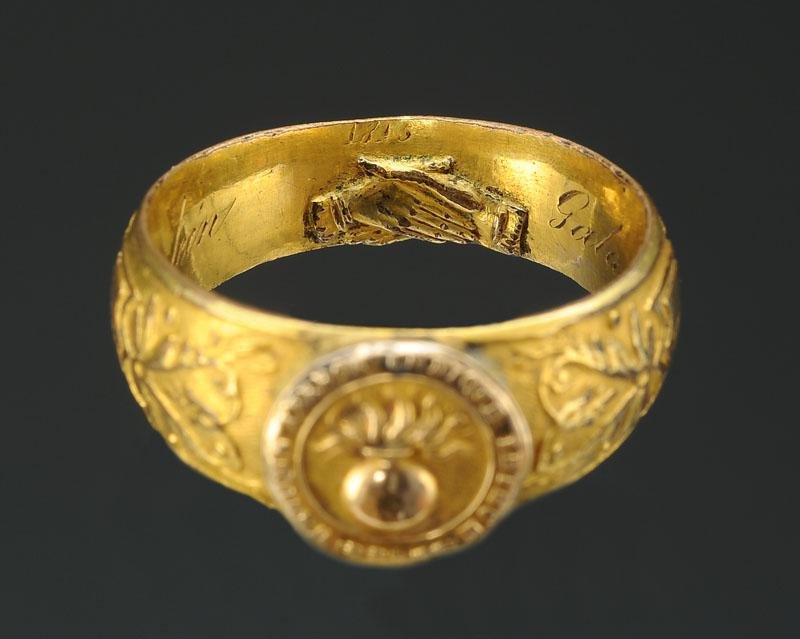 Loyalty Ring Of The Company Of "horse Grenadiers" Restoration-photo-4