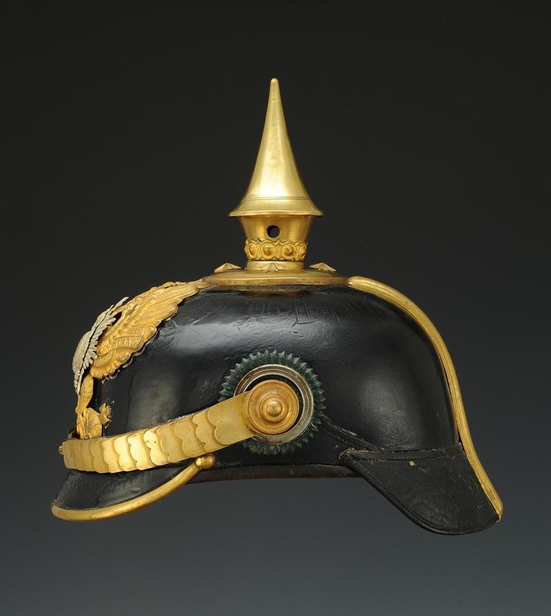 Officer Spiked Helmet Of The 95th Or 153rd Infantry Regiment Of Thuringia, Model 1871-photo-2