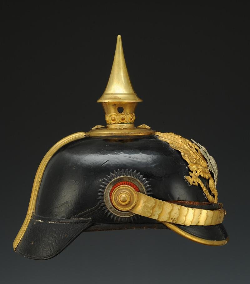 Officer Spiked Helmet Of The 95th Or 153rd Infantry Regiment Of Thuringia, Model 1871-photo-3