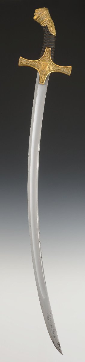 SABRE DE TAMBOUR MAJOR DE TROUPES À PIED, modèle 1822, Restauration.-photo-4