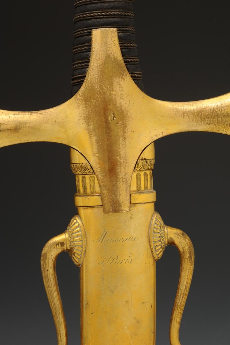 SABRE DE TAMBOUR MAJOR DE TROUPES À PIED, modèle 1822, Restauration.-photo-4