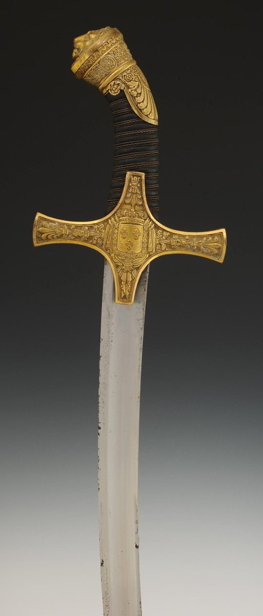 SABRE DE TAMBOUR MAJOR DE TROUPES À PIED, modèle 1822, Restauration.-photo-5