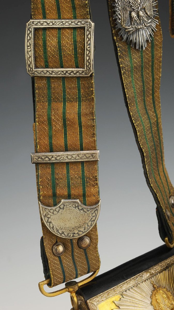 GIBERNE ET SABRETACHE DE GRANDE TENUE D'OFFICIER DES GUIDES GARDE IMPÉRIALE, Second Empire-photo-1