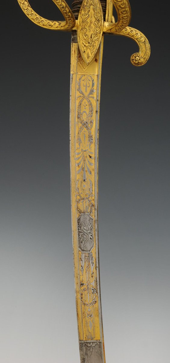 SABRE D'OFFICIER DE CAVALERIE LÉGÈRE, Consulat.-photo-2