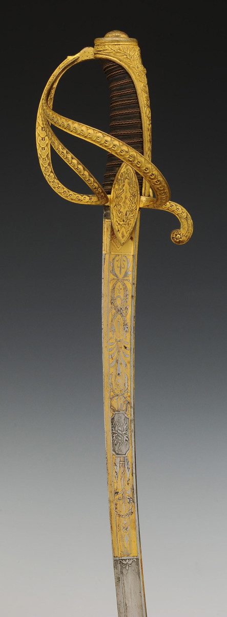 SABRE D'OFFICIER DE CAVALERIE LÉGÈRE, Consulat.