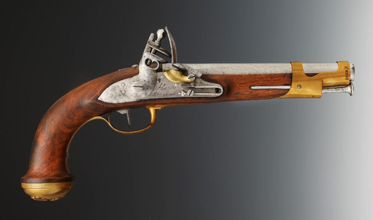 PAIRE DE PISTOLETS DES GARDES DU CORPS DE LA COMPAGNIE DE NOAILLES, MAISON DU ROI, 1816-photo-8