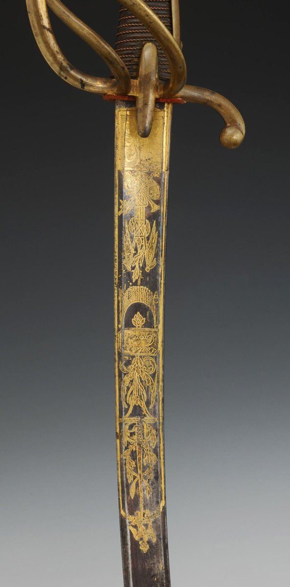 Light Cavalry Or Artillery Officer's Sabre, First Empire.-photo-1
