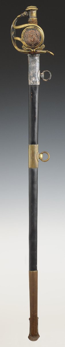 SABRE DE RÉCOMPENSE « DES PAROISSES », du lieutenant de gendarmerie RENÉ BEDOUET, Restauration-photo-2