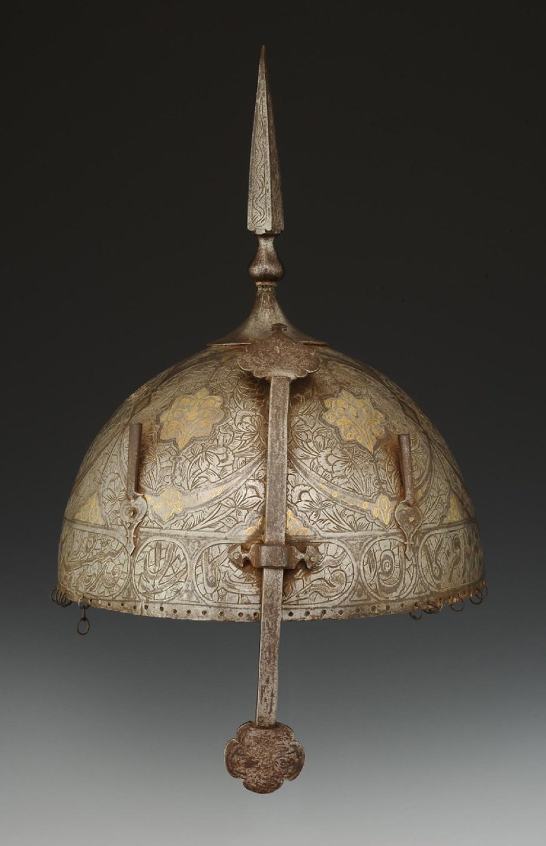 Oriental Archer's Helmet, Known As Kulah Khud, Ottoman Empire, 19th Century. -photo-2