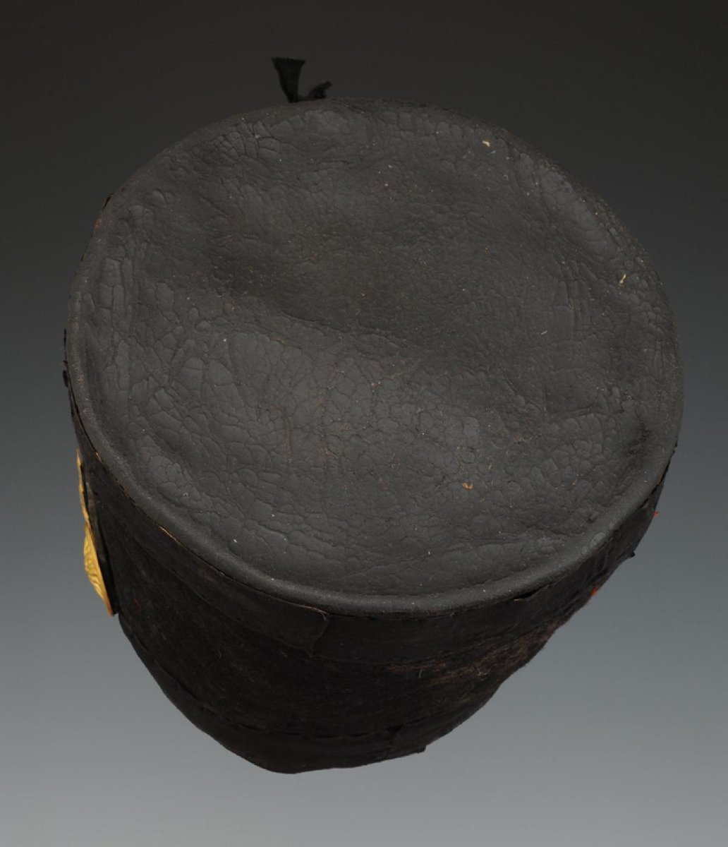 SHAKO D'OFFICIER SUBALTERNE DE GRENADIER DU 120ème RÉGIMENT D'INFANTERIE DE LIGNE, modèle 1812,-photo-1