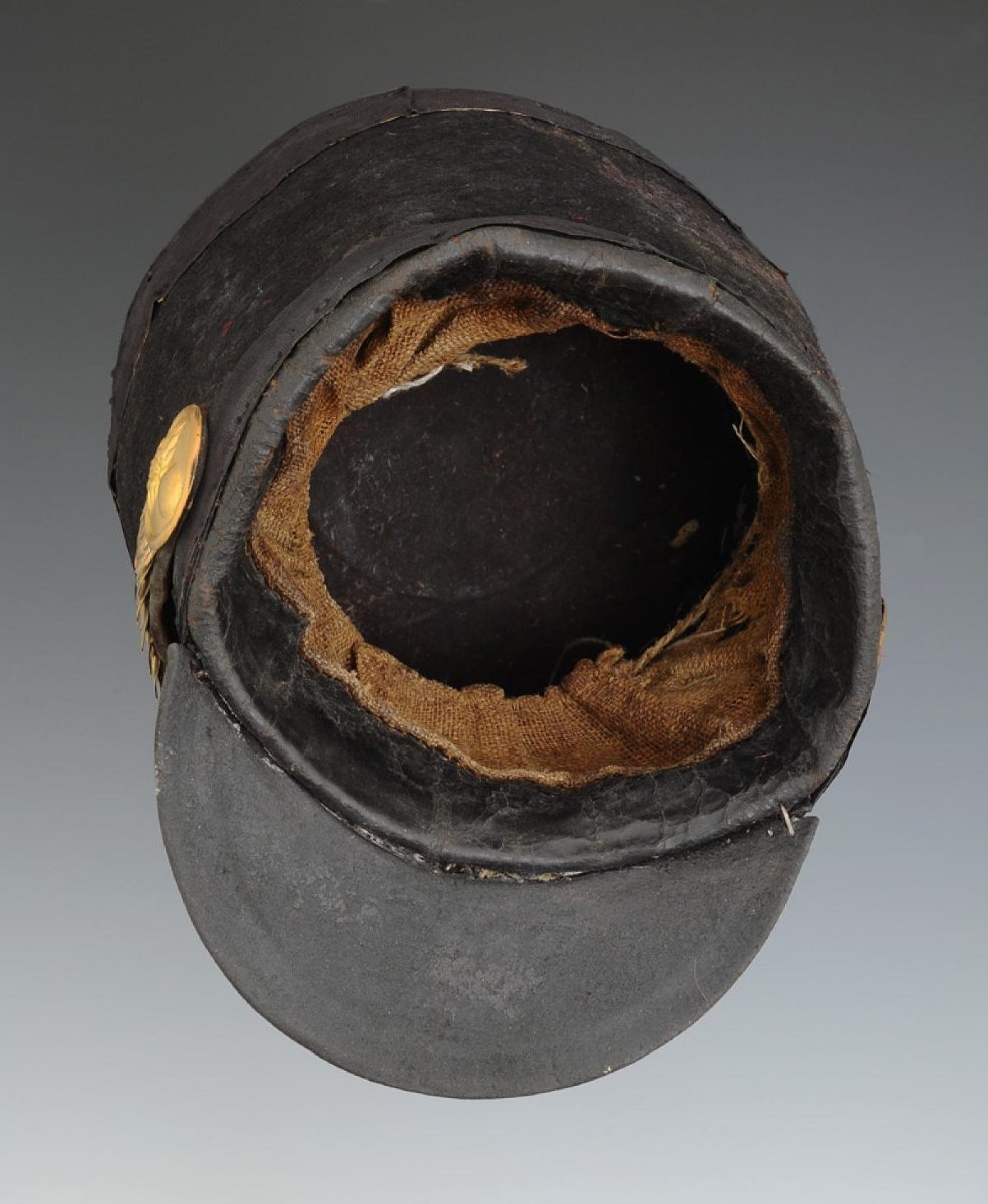 SHAKO D'OFFICIER SUBALTERNE DE GRENADIER DU 120ème RÉGIMENT D'INFANTERIE DE LIGNE, modèle 1812,-photo-2