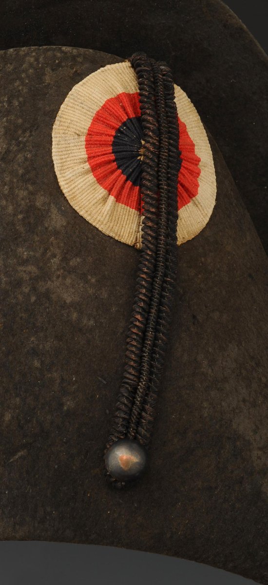 CHAPEAU BICORNE D'OFFICIER DE HUSSARDS OU DE CHASSEURS À CHEVAL, Premier Empire.-photo-3