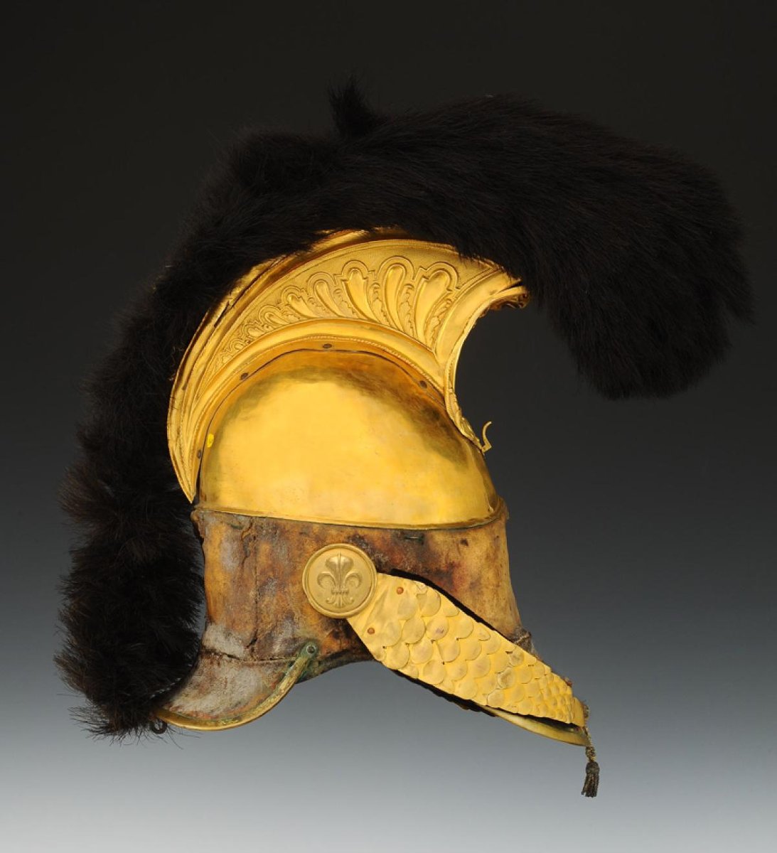 Officer's Helmet Of The 8th Regiment Of Dragoons (known As The Condé), Worn During The Hundred -photo-2