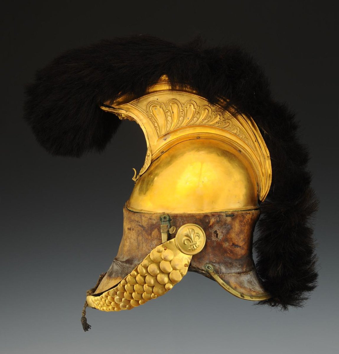 Officer's Helmet Of The 8th Regiment Of Dragoons (known As The Condé), Worn During The Hundred -photo-4