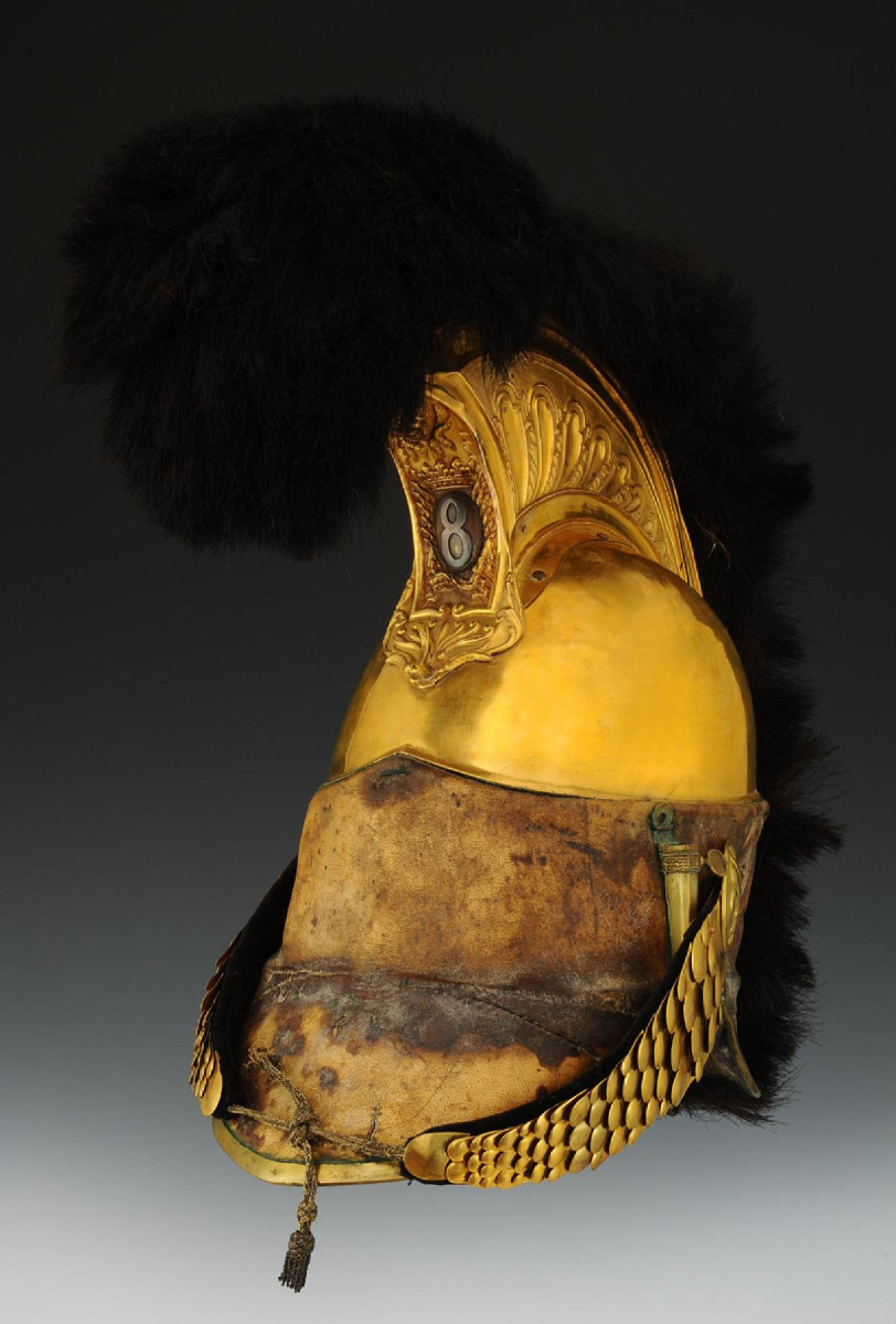 Officer's Helmet Of The 8th Regiment Of Dragoons (known As The Condé), Worn During The Hundred 