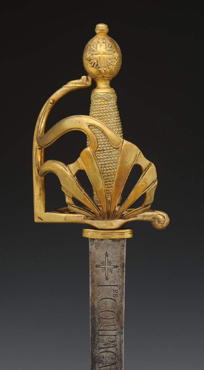 Strong Sword Of The 1st Company Of Musketeers Of The King's Military Household, Model 1762-photo-2