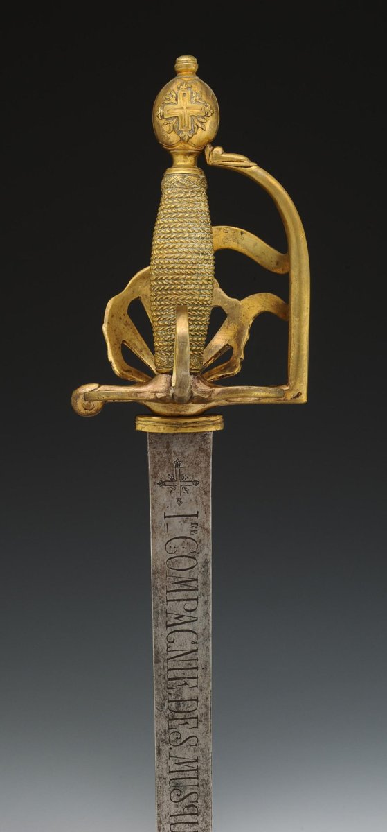 Strong Sword Of The 1st Company Of Musketeers Of The King's Military Household, Model 1762-photo-6