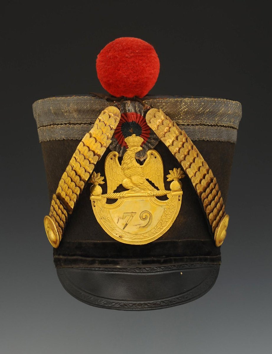 SHAKO DU COLONEL LOUIS GAY, GRENADIER DU 79ème RÉGIMENT D'INFANTERIE, Premier Empire 1809-1814-photo-3