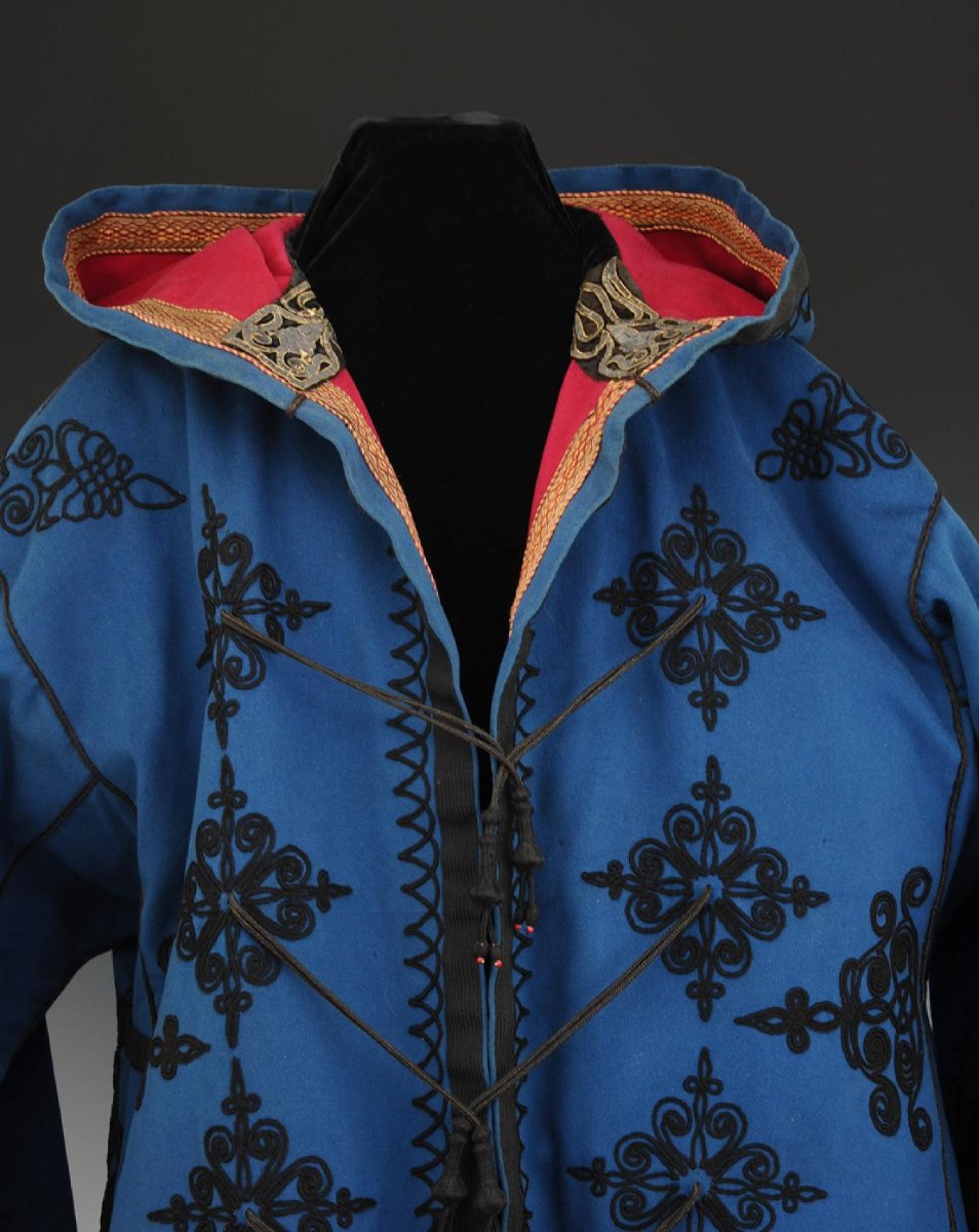 VESTE CAPUCHON D'OFFICIER DE CHASSEURS D'AFRIQUE, Second Empire. -photo-2