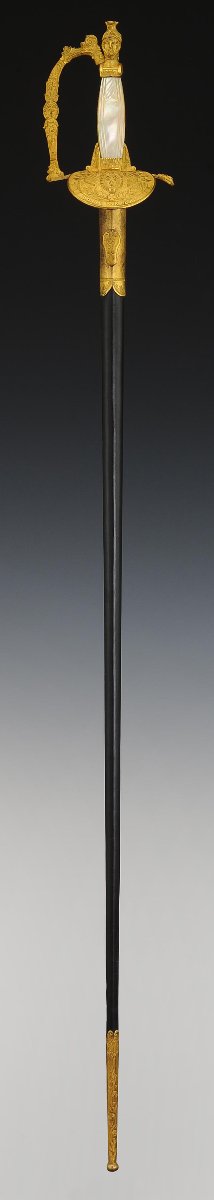 ÉPÉE DES PAGES DE  MONSIEUR ADEMAR DE GAIN MONTAIGNAC Restauration-photo-3