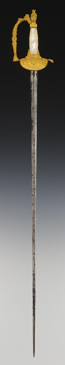 ÉPÉE DES PAGES DE  MONSIEUR ADEMAR DE GAIN MONTAIGNAC Restauration-photo-4