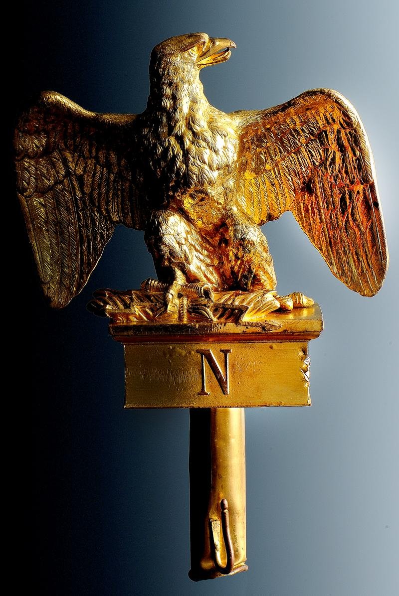 AIGLE DE DRAPEAU DE LA GARDE NATIONALE, modèle juillet 1852, Second Empire. -photo-2