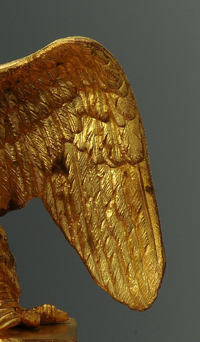 AIGLE DE DRAPEAU DE LA GARDE NATIONALE, modèle juillet 1852, Second Empire. -photo-2