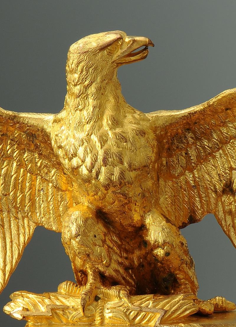 AIGLE DE DRAPEAU DE LA GARDE NATIONALE, modèle juillet 1852, Second Empire. -photo-6