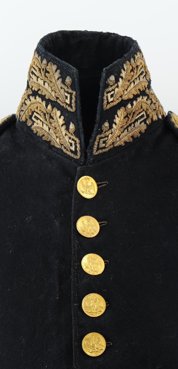 HABIT DE PETIT UNIFORME D'OFFICIER DE L'ÉTAT-MAJOR DES ARMÉES, ADJUDANT COMMANDANT DE LA GARDE -photo-1
