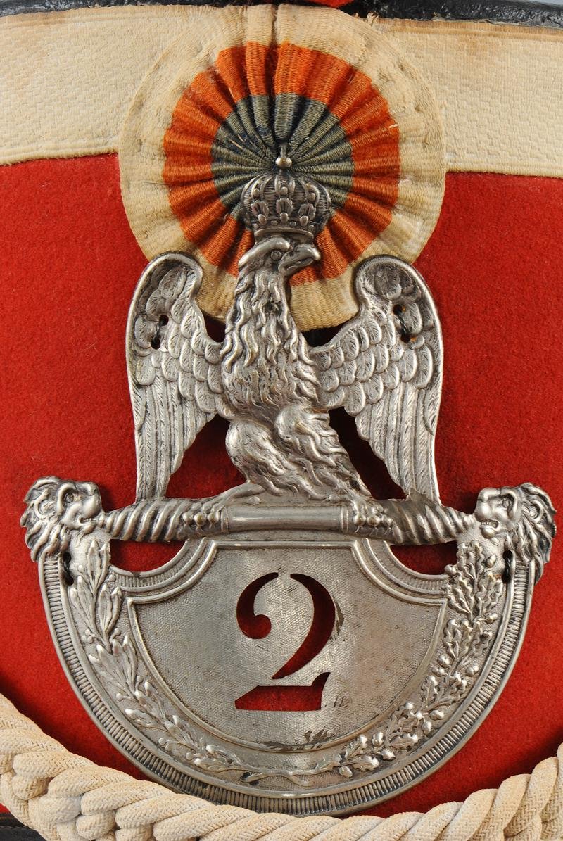 Shako Of The 2nd Regiment Of Honor Guards, Model 1813, First Empire.-photo-1