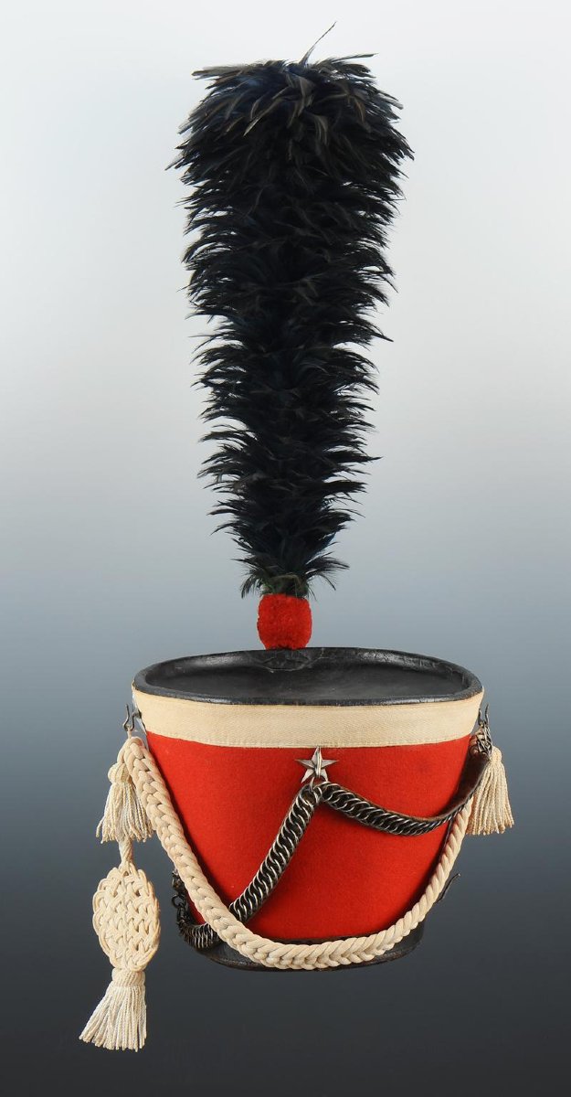 Shako Of The 2nd Regiment Of Honor Guards, Model 1813, First Empire.-photo-4