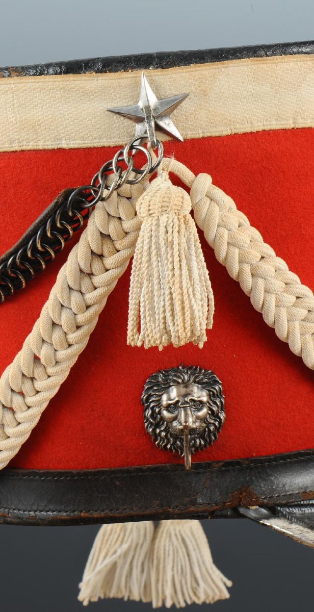 Shako Of The 2nd Regiment Of Honor Guards, Model 1813, First Empire.-photo-6