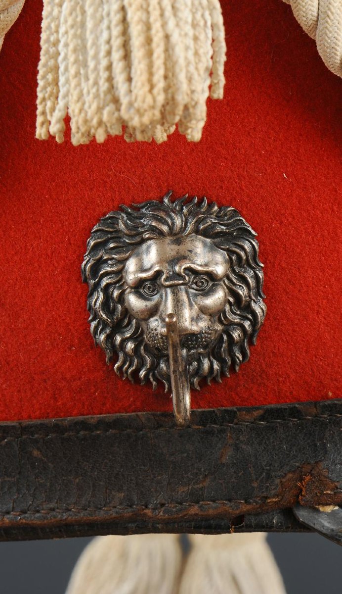 Shako Of The 2nd Regiment Of Honor Guards, Model 1813, First Empire.-photo-7
