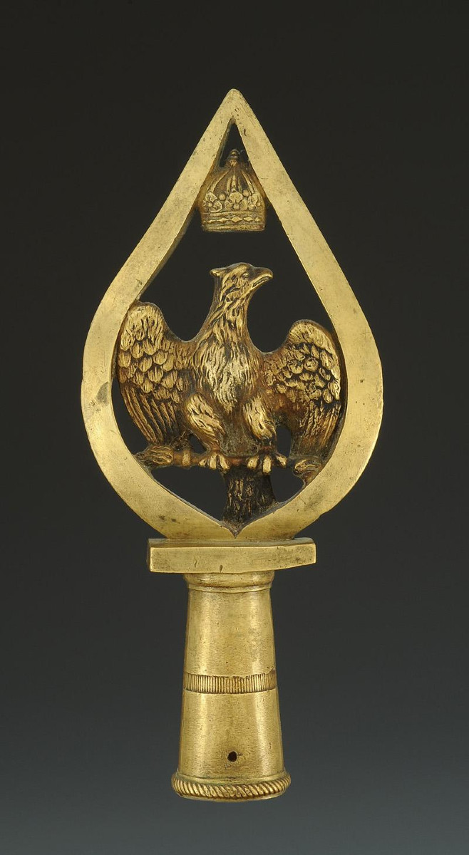 POINTE D'ÉTENDARD DURÉGIMENT DES GARDES D'HONNEUR, Premier Empire. 