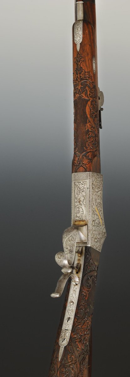 Saint étienne Single-shoot Precision Shooting Rifle, Swiss Style, Third Republic.-photo-2