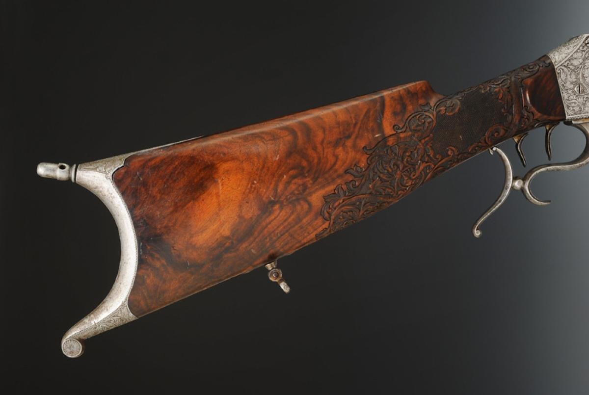 Saint étienne Single-shoot Precision Shooting Rifle, Swiss Style, Third Republic.-photo-2