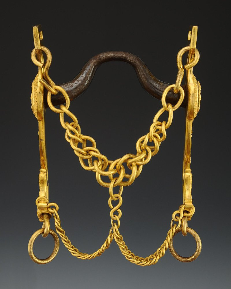 MORS DE BRIDE ET PAIRE D'ÉTRIERS ATTRIBUÉS AU MARÉCHAL MONCEY, Premier Empire. -photo-3