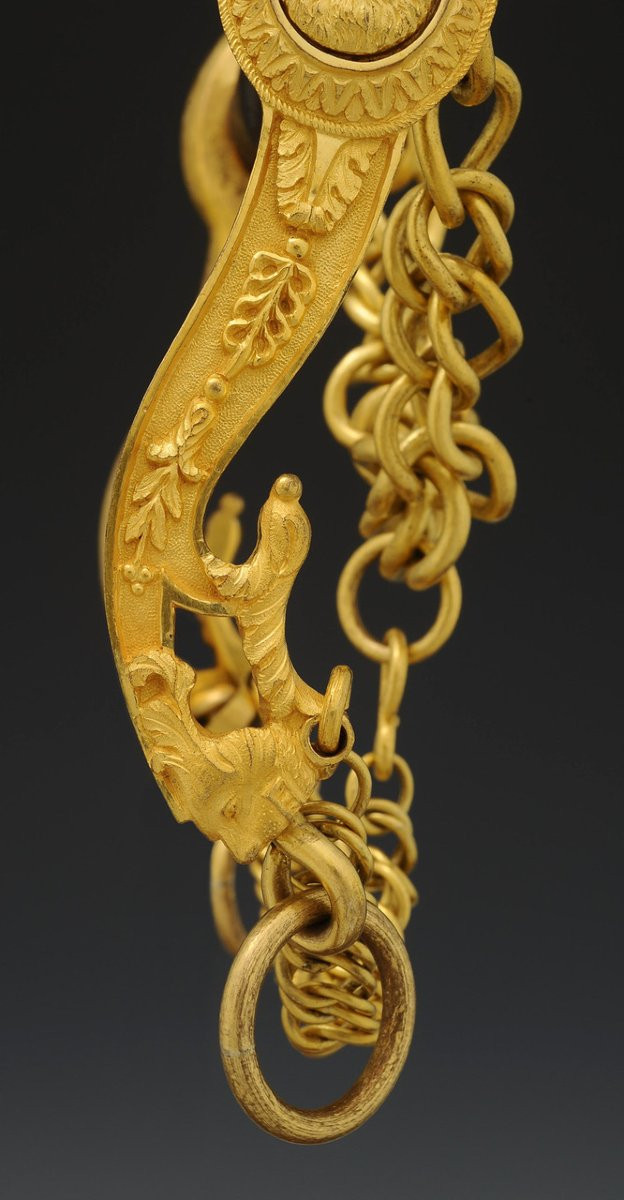 MORS DE BRIDE ET PAIRE D'ÉTRIERS ATTRIBUÉS AU MARÉCHAL MONCEY, Premier Empire. -photo-6