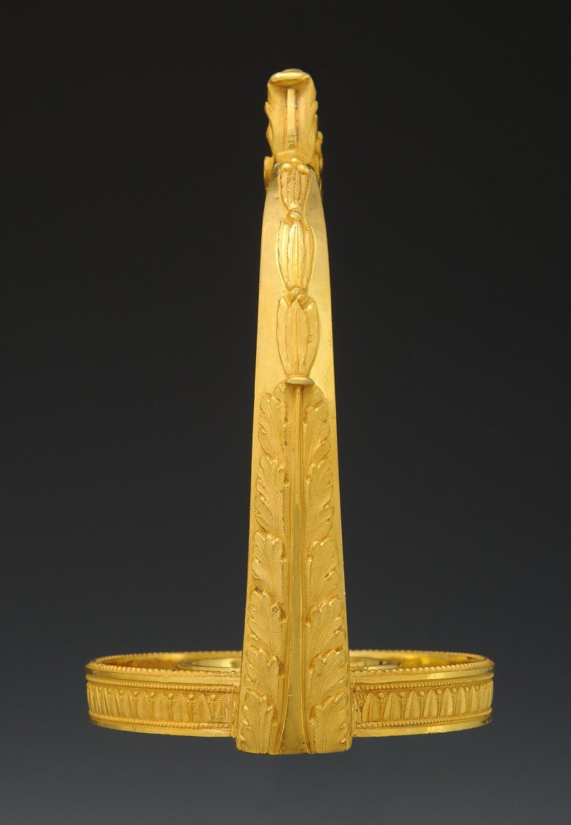 MORS DE BRIDE ET PAIRE D'ÉTRIERS ATTRIBUÉS AU MARÉCHAL MONCEY, Premier Empire. -photo-7