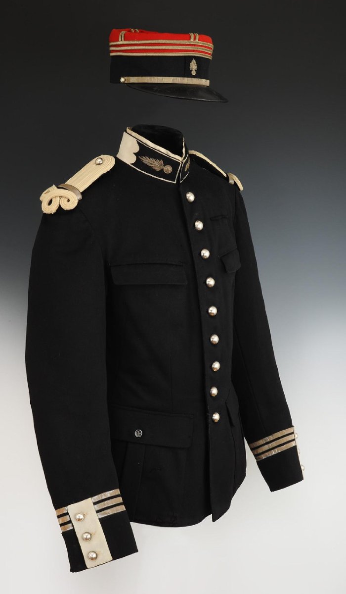 UNIFORME DU CAPITAINE DE DRAGONS D'ÉTAT-MAJOR NON BREVETÉ DE L'ÉCOLE DE GUERRE LÉON JEAN-PIERRE-photo-3