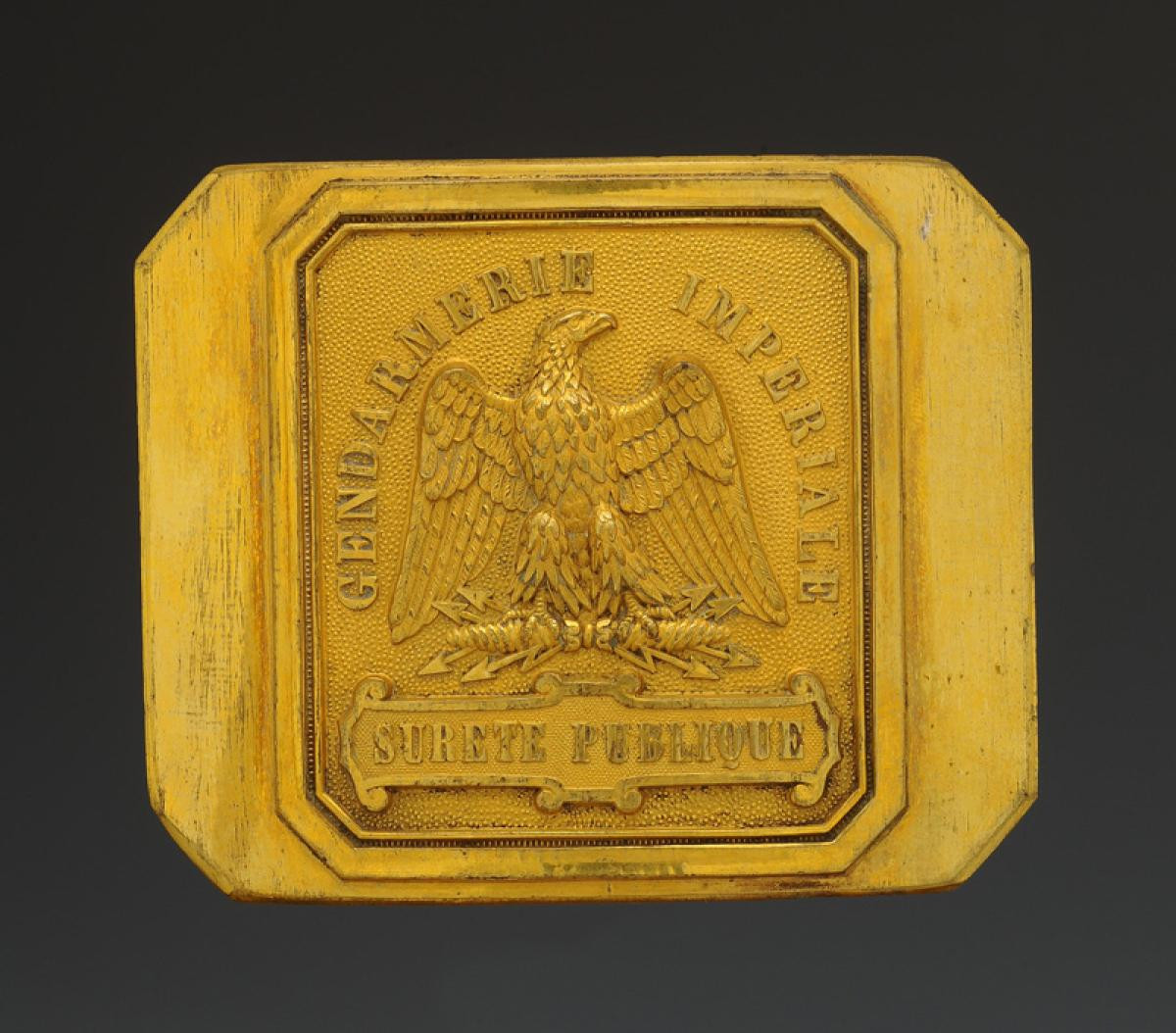 Departemental Gendarmerie Officer's Belt Plate, Model 1854, Second Empire.